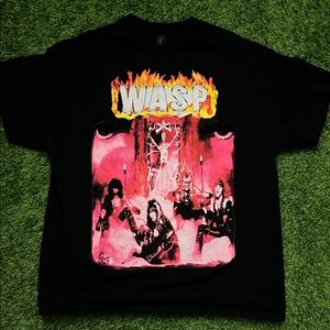 WASP Graphic Band T-Shirt Size XL
